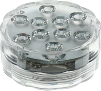 Подводный светильник Сималенд с ПДУ 10 LED 3 Вт IP68 RGB от батареек 3*AAA (не в компл.) 7098095