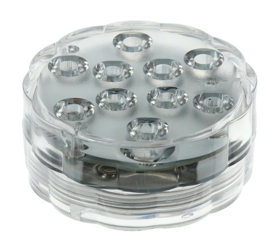 Подводный светильник Сималенд с ПДУ 10 LED 3 Вт IP68 RGB от батареек 3*AAA (не в компл.) 7098095