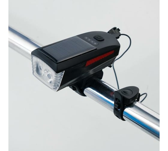 Велосипедный аккумуляторный фонарь СИМАЛЕНД 5 Вт, 1800 mAh, солнечная батарея 5298312