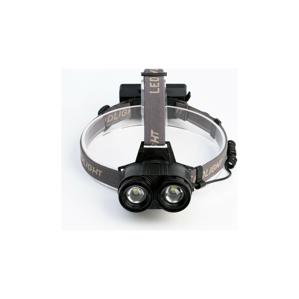 Налобный аккумуляторный фонарь СИМАЛЕНД Т6, 20 Вт, 2x1200 мАч, USB, 4 ...