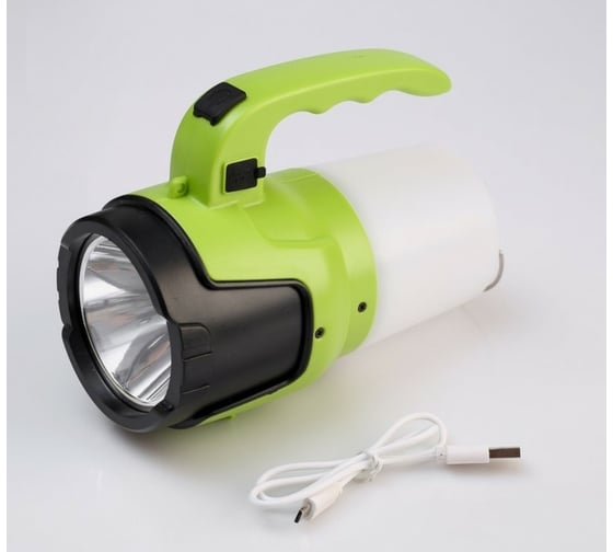 Аккумуляторный ручной фонарь СИМАЛЕНД 5 Вт, 2 LED, 3 режима, USB, 18x15x9 см 4484759