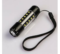 Аккумуляторный ручной фонарь СИМАЛЕНД 5 Вт, 3 Вт по бокам, 600 мАч, 3.7 В, 20 led, 5 режимов, 8.6x2.2 см 5105945