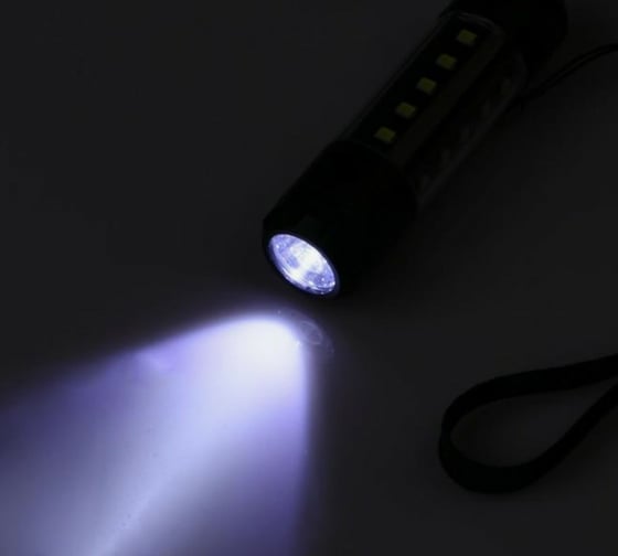 Аккумуляторный ручной фонарь СИМАЛЕНД 5 Вт, 3 Вт по бокам, 600 мАч, 3.7 В, 20 led, 5 режимов, 8.6x2.2 см 5105945