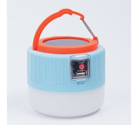 Кемпинговый фонарь СИМАЛЕНД 30 Вт, 2200 mAh, от сети, от солн. бат, индикатор заряда 10.6x10 см 5926368 1