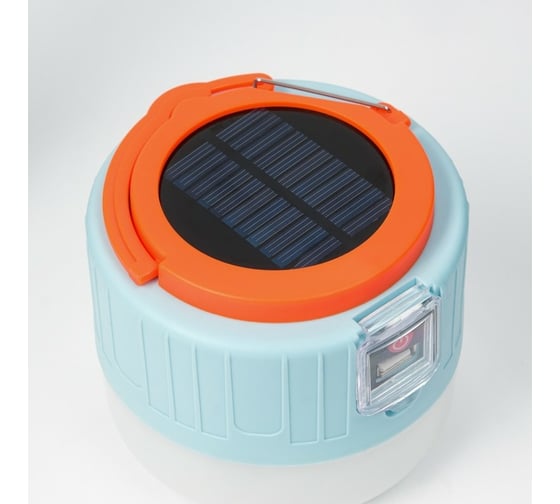 Кемпинговый фонарь СИМАЛЕНД 30 Вт, 2200 mAh, от сети, от солн. бат, индикатор заряда 10.6x10 см 5926368