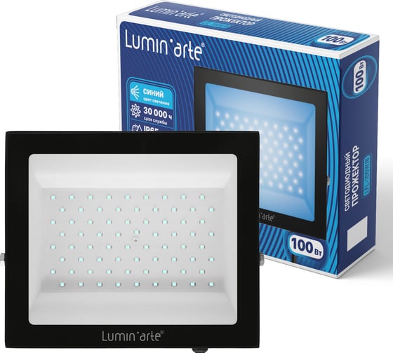 Светодиодный прожектор LUMIN'ARTE 100Вт синий цвет свечения IP65 LFL-100W/B