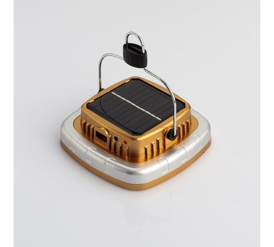 Кемпинговый фонарь СИМАЛЕНД 5 Вт, 1200 мАч, COB, USB, солнечная батарея, 1 режим, индикатор заряда 6030958