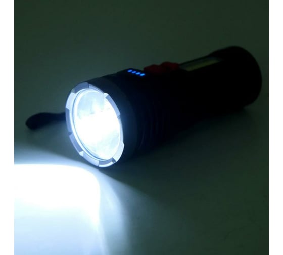 Аккумуляторный ручной фонарь СИМАЛЕНД 1.5 и 3 Вт, 1200 мАч, USB, COB, 4 режима 6117055