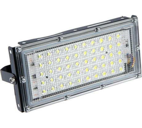 Светодиодный модульный прожектор СИМАЛЕНД M-01B 50Вт, IP65, 4500Лм, 6500К, 220В Черный 3852604