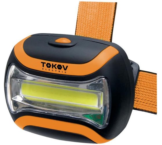 Фонарь налобный на батарейках TOKOV ELECTRIC ААх3 TKE-NF-B-01