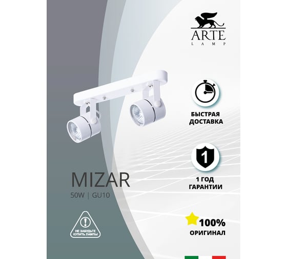 Потолочный светильник ARTE LAMP A1311PL-2WH