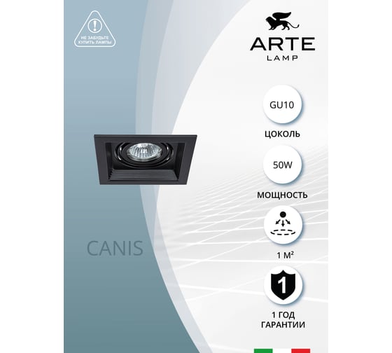 Потолочный светильник ARTE LAMP A6661PL-1BK