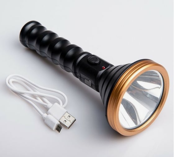 Аккумуляторный ручной фонарь СИМАЛЕНД 1 LED, 5 Вт, 140 лм, 18x7.5 см, от USB 4486386
