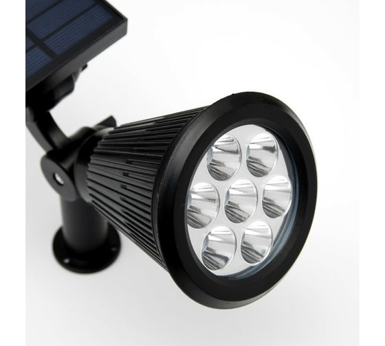 Грунтовый светодиодный светильник СИМАЛЕНД на солнечной батарее 5 Вт, 7 LED, IP65, БЕЛЫЙ 7135951
