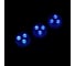 Водонепроницаемый мини светильник СИМАЛЕНД 3x1.9 см, 3 шт, от CR2032 (в компл.), пульт, RGB, IP68 7503713 9