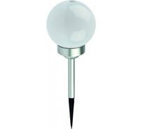 Садовый светильник ЭРА ERASF22-22 Шар белый, на солнечной батарее, 25 см, Б0053376