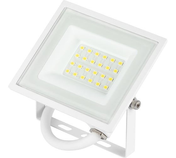 Прожектор светодиодный уличный ЭРА LPR-023-W-65K-020 20Вт 6500K IP65 белый Б0054640