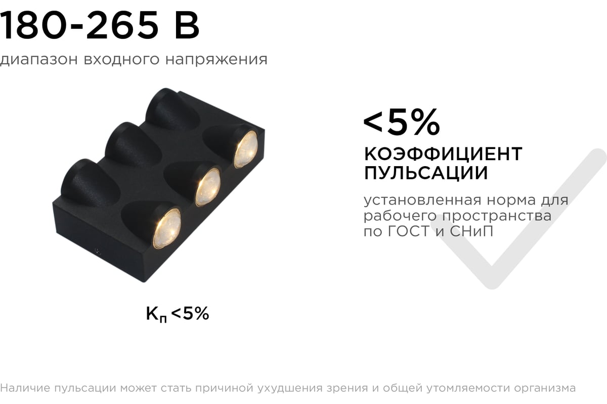 Садово-парковый светильник Apeyron светодиодный, декоративный, настенный,  6Вт, 480Лм, 3000К, IP54, черный 31-03 - выгодная цена, отзывы,  характеристики, фото - купить в Москве и РФ