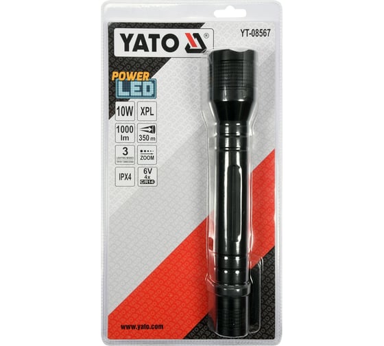 Светодиодный фонарь YATO Led CREE XP-L 10В YT-08567