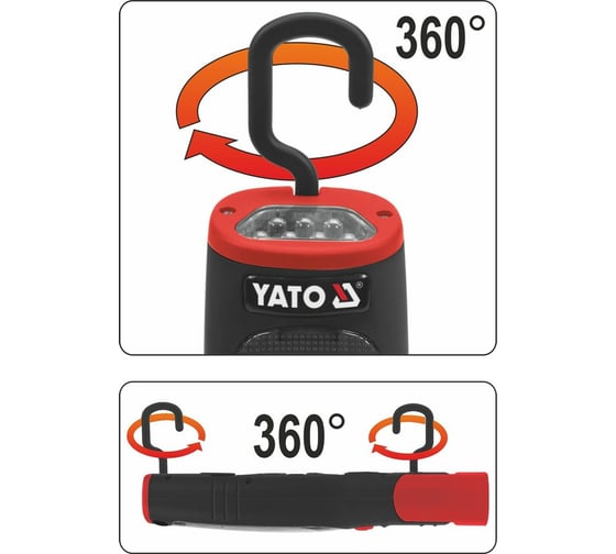 Аккумуляторная лампа-переноска YATO 37/7 LED YT-08507