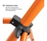 Телескопический штатив для 2-х прожекторов TDM ELECTRIC 160 см, оранжевый SQ0336-0000 7
