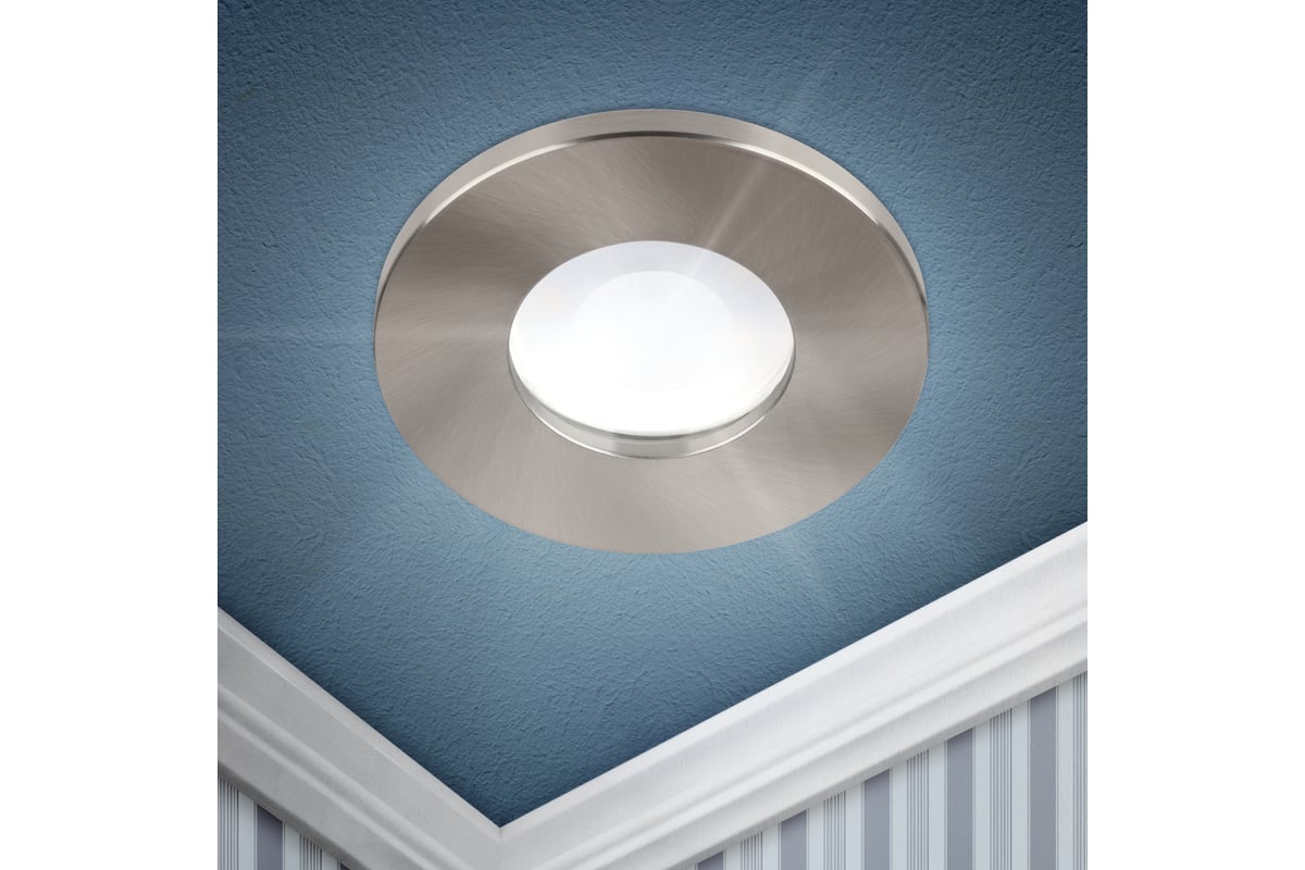 Встраиваемый влагозащищенный светильник ЭРА WR3 SN MR16/GU5.3, IP44 ...