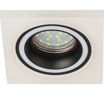 Встраиваемый декоративный светильник ЭРА DK91 WH/BK MR16/GU5.3 белый/черный Б0054361