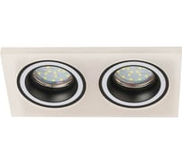 Встраиваемый декоративный светильник ЭРА DK92 WH/BK MR16/GU5.3 белый/черный Б0054363