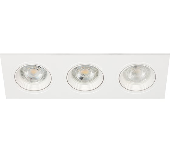 Встраиваемый декоративный светильник ЭРА KL923 WH MR16/GU5.3 белый, пластиковый Б0054376