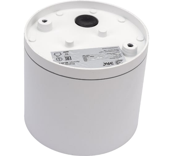 Настенно-потолочный светильник спот ЭРА WL40 WH GX53, белый, IP54 Б0054415
