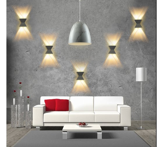 Настенный накладной светильник duwi Nuovo LED, 4Вт, 3000К, IP54, 110х43х110мм, литой алюминий, серый 24343 4
