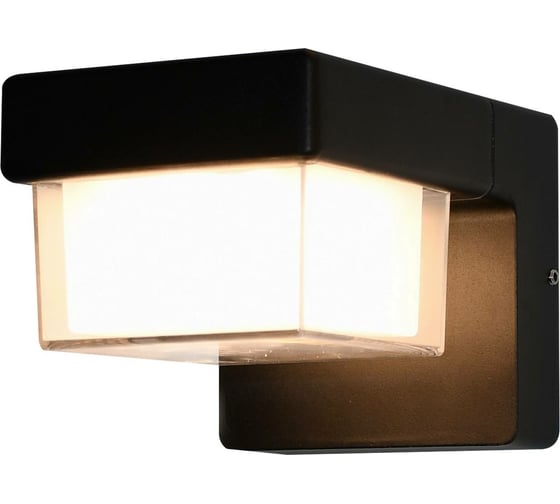 Настенный накладной светильник duwi Nuovo LED, 5Вт, 3000К, IP54, 100х100х150мм, литой алюминий, черный 24351 9