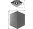 Настенный накладной светильник duwi Nuovo LED, 10Вт, 3000К, IP54, 170х170х90мм, литой алюминий, серый 24358 8 4