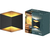 Настенный накладной светильник duwi Nuovo LED, 10Вт, 3000К, IP54, 170х170х90мм, литой алюминий, черный 24355 7