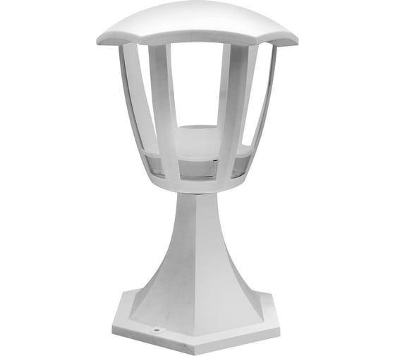 Садово-парковый светильник Camelion PP5104 С01 НТУ 07-60-003 У1 Валенсия 1 белый 6-гранный, пластик 14589