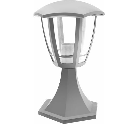 Садово-парковый светильник Camelion PP5104 С09 НТУ 07-60-003 У1 Валенсия 1 серый 6-гранный, пластик 14588