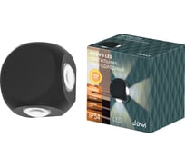 Настенный накладной светильник duwi Nuovo LED, 4Вт, 3000К, IP54, 85х85х55мм, литой алюминий, черный 24372 4