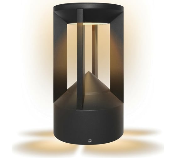 Садово-парковый светильник столб duwi Nuovo LED, 7Вт, 3000К, IP54, 110х110х200мм, литой алюминий, черный, 24391 5