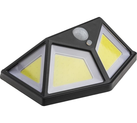 Светодиодный светильник duwi с датчиком движения Solar LED на солнечных батареях, 10Вт, 6500К, 600Лм, IP65, цвет черный 25015 9