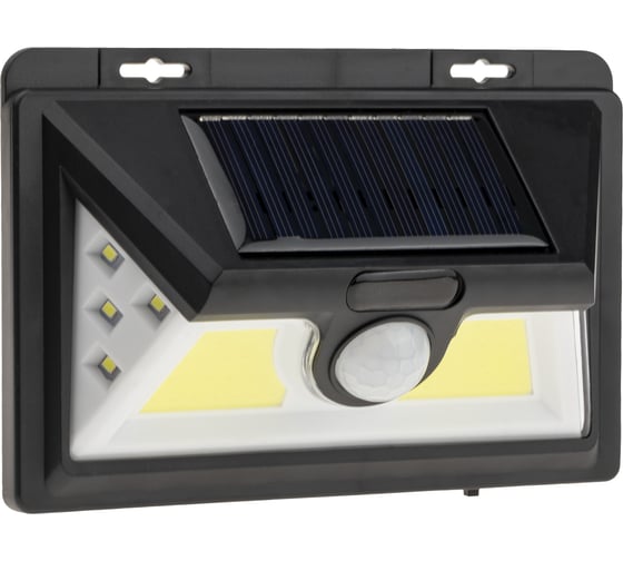 Светодиодный светильник duwi с датчиком движения Solar LED на солнечных батареях, 11Вт, 6500К, 400Лм, IP65, цвет черный 25016 6