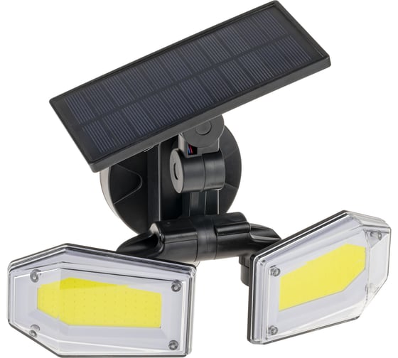Светодиодный светильник duwi с датчиком движения Solar LED на солнечных батареях, 25Вт, 6500К, 820Лм, IP65, 3 режима, цвет черный 25018 0
