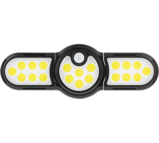 Светодиодный светильник duwi Solar LED с датчиком движения, на солнечных батареях, 28Вт, 6500К, 910Лм, IP65, 3 режима, цвет черный 25019 7