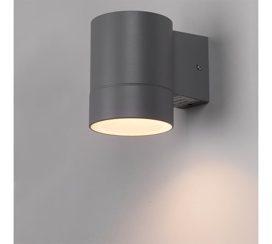 Садово-парковый фасадный светильник General Lighting Systems одинарный GX53, 116х140х90мм, металл, серый IP65 GWL-GX53-M-IP65 661136