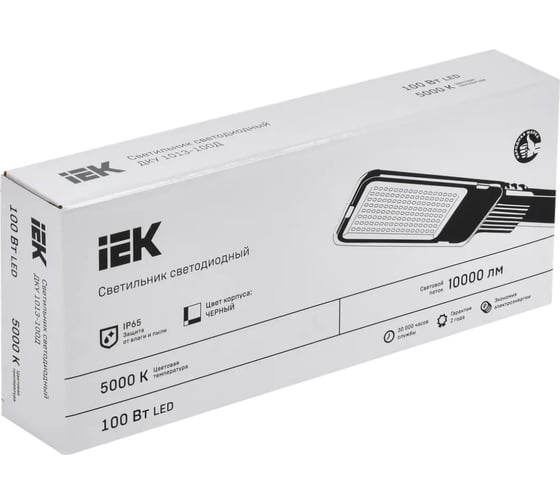 Светильник IEK LED ДКУ 1013-100Д 5000К, IP65 LDKU1-1013-100-5000-K03