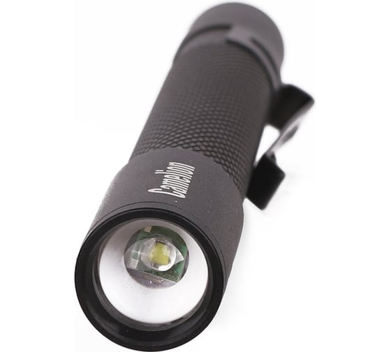 Фонарь Camelion LED51533 черный, LED XPE, ZOOM, 3 режима 2XLR03, алюминий, откр. блистер 14535