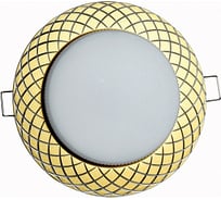 Встраиваемый светильник General Lighting Systems без подсветки GX53, 110х21мм, кружево, золото, IP20 GCL-GX53-H18-G 661219