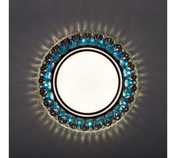 Встраиваемый светильник General Lighting Systems с подсветкой GX53, 123х48мм, бирюза, IP20 GCL-GX53-H38-BL Бирюза 661250