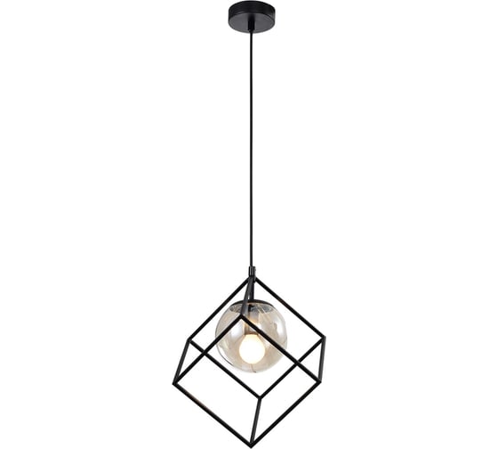 Подвесной светильник Rivoli Moon 5145201 1хЕ14 40 Вт черный лофт кантри потолочный Б0054981 1