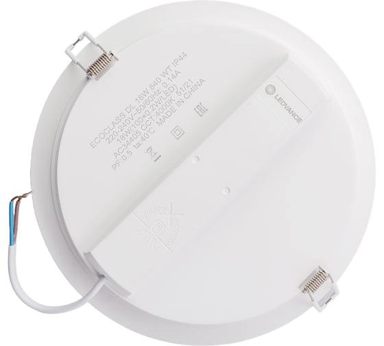 Светодиодный светильник LEDVANCE ECOCLASS DL 18W 840 WT IP44 4058075644274