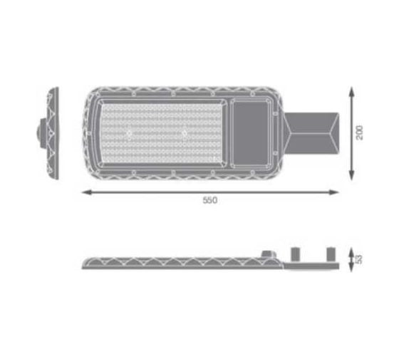 Светодиодный светильник LEDVANCE URBAN LITE XL 150W 840 IP65 GY 4058075678293